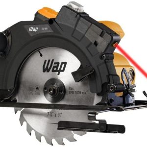 WAP Serra de Circular 7.1/4" ESC 1500 com Guia a Laser e Base de Ajuste até 45°, Empunhadura Emborrachada, 1500W 220V