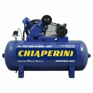 Compressor de ar alta pressão 15 pcm 200 litros - Chiaperini CJ 15+ Pés 200L Blue