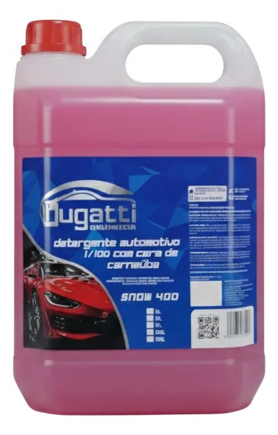 Lava Auto Com Cera Concentrado 5l 1/400 Bugatti Quimica