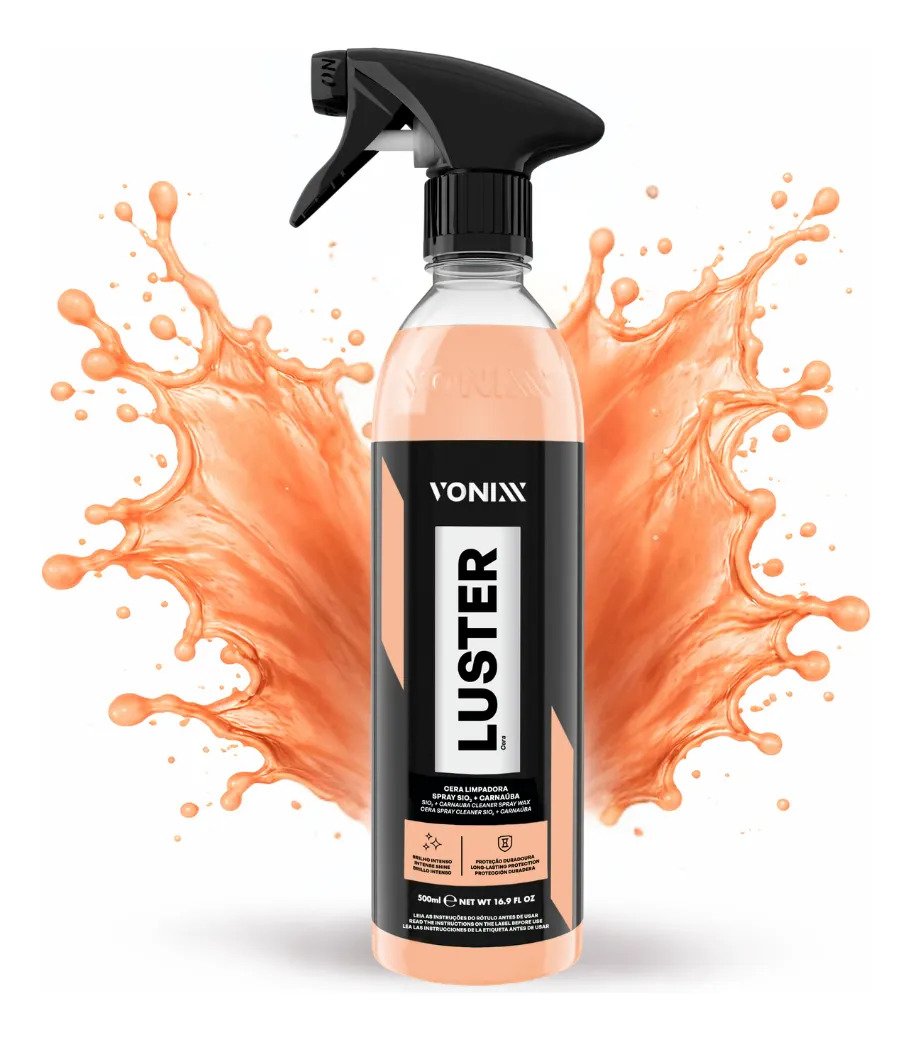 Luster 500ml Vonixx Cera Limpadora Proteção Brilho Pintura