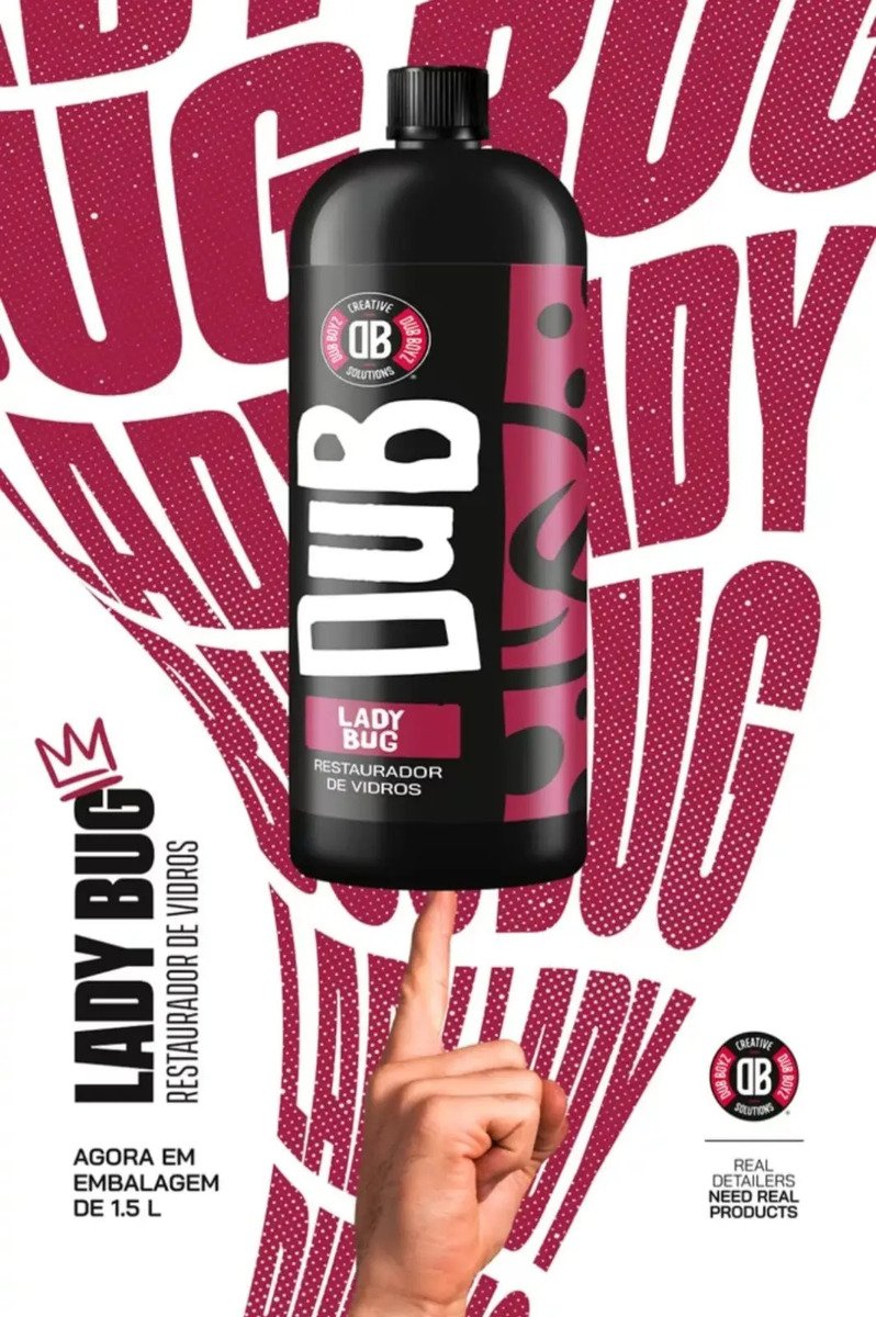 Lady Bug 500ml Restaurador De Vidros Removedor Chuva Acida - Imagem 4