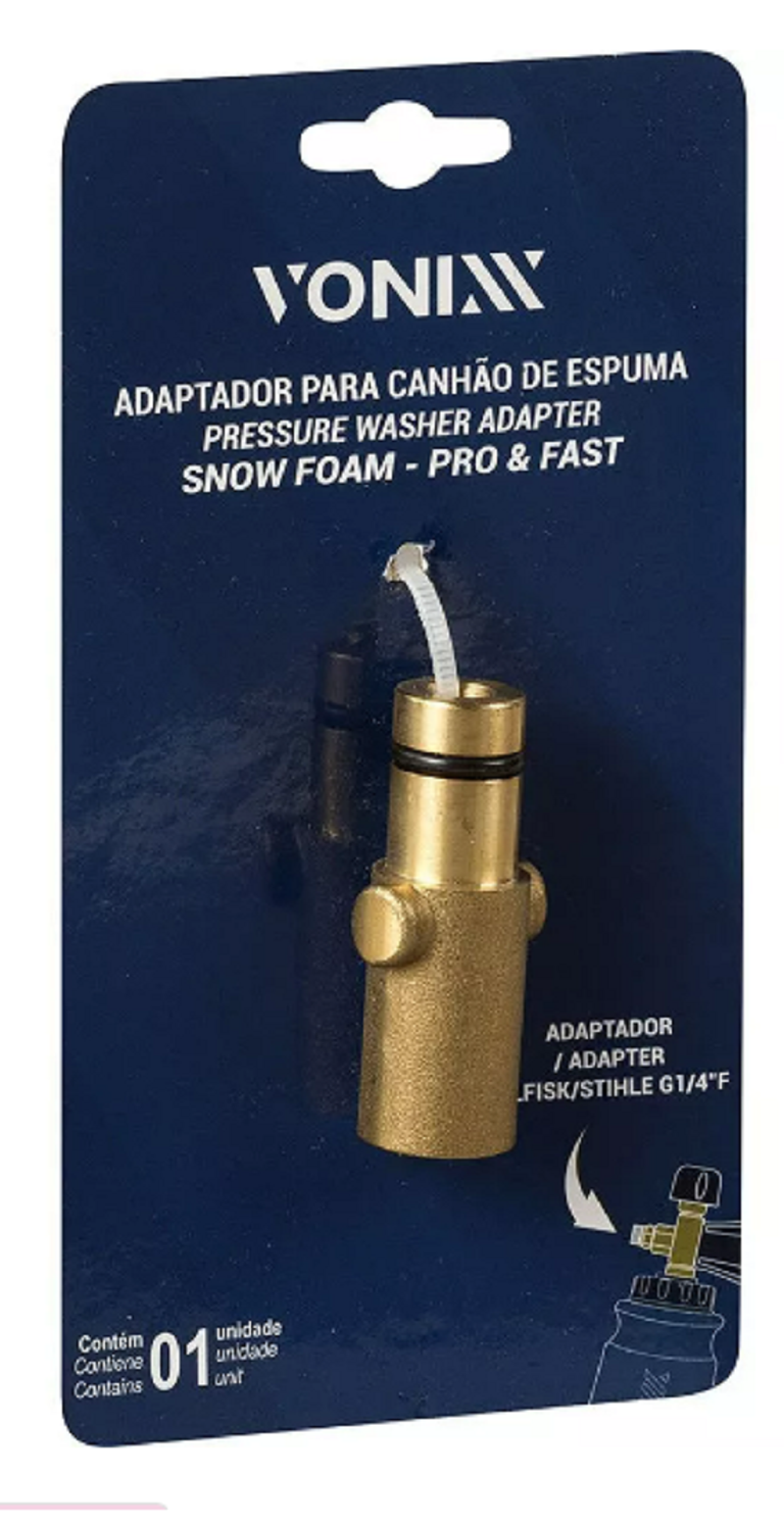 ADAPTADOR SNOW FOAM NILFISK/STIHLE 14MM X 50MM - Imagem 2