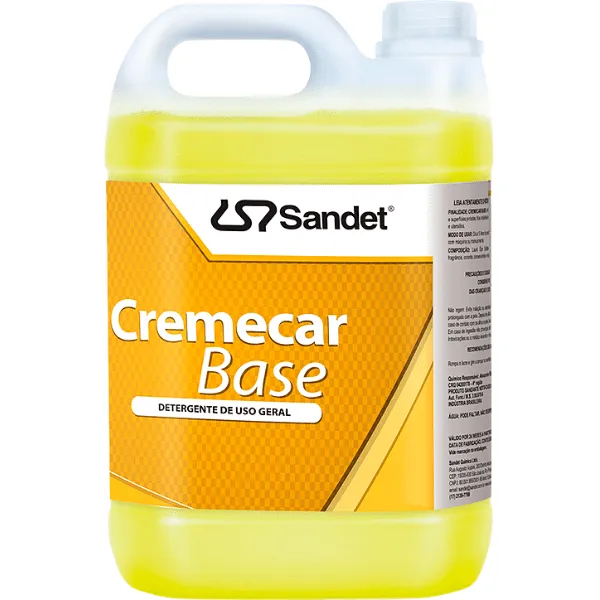 Cremecar Base Sandet Detergente de Uso Geral 5L