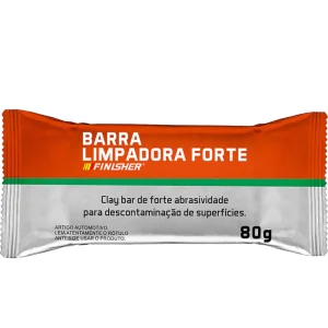 Barra Limpadora Forte Descontaminação Pesada Clay Bar Finisher 80g