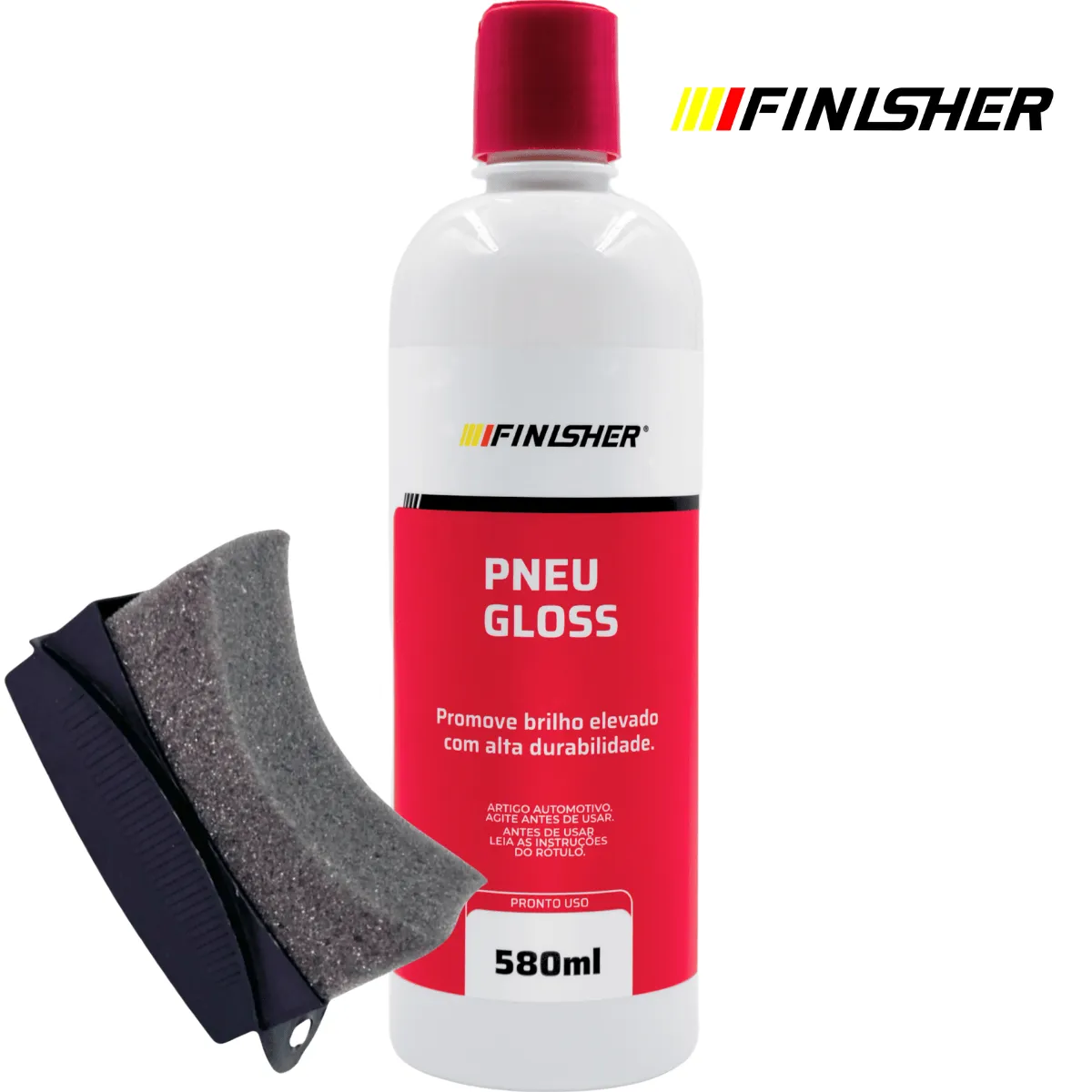 Pretinho Pneu Gloss Finisher Selante para Pneus Brilho Molhado 580ml