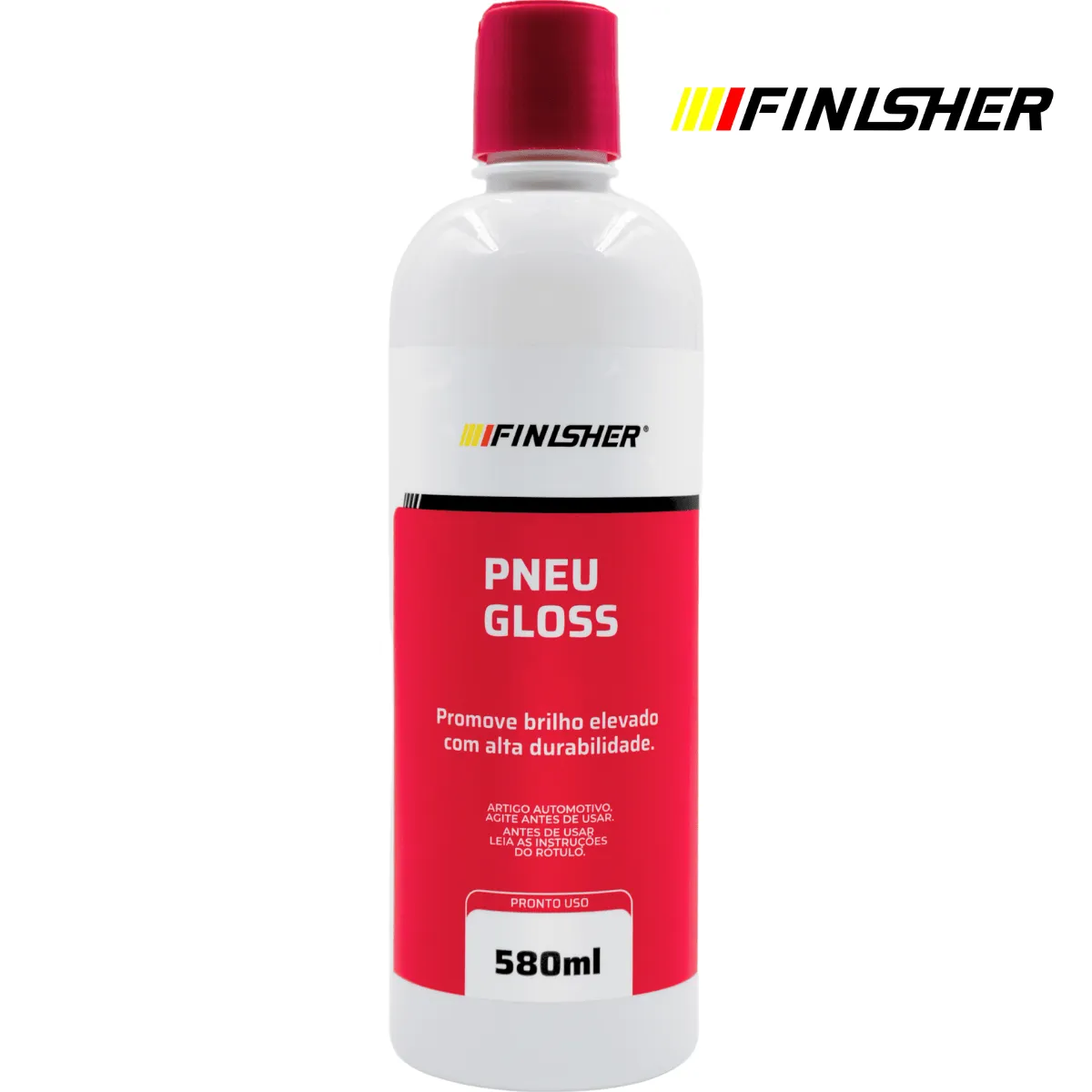 Pneu Gloss 580ml Finisher Pretinho Selante para Pneus Brilho Molhado
