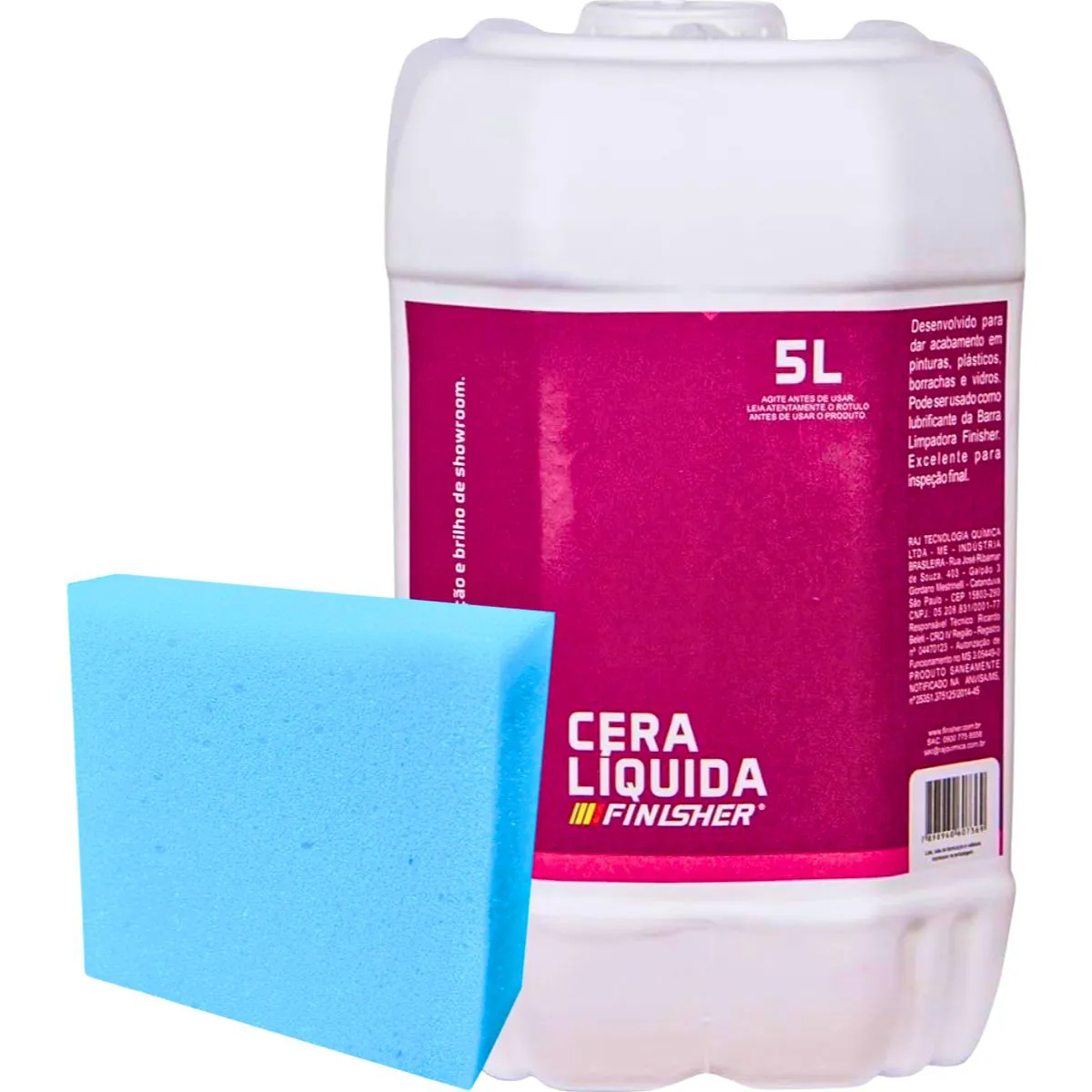 Cera De Carnaúba Líquida Automotiva Finisher 5 Litros