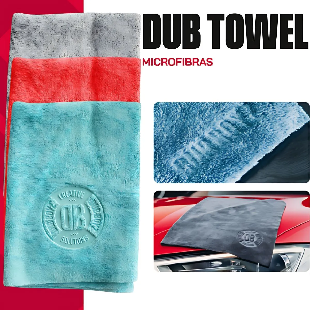 Toalha de Secagem Gigante Dub Towel 60x120 Microfibra 400gsm Dub Boyz - Imagem 2