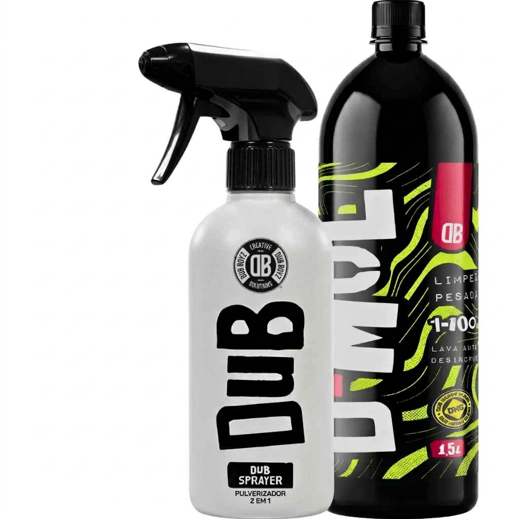 Kit Pulverizador Dub Sprayer e D-mol Desengraxante Pré-lavagem 1,5L Espuma Aplicadora