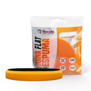 Boina SV de espuma 5,5" FLAT - Corte leve/refino - Laranja