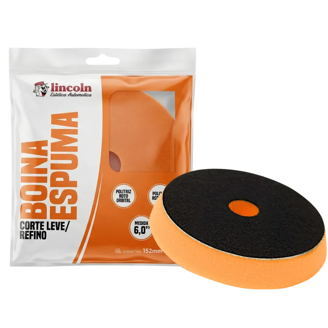 Boina SV Espuma - CORTE LEVE/REFINO - Laranja 6"