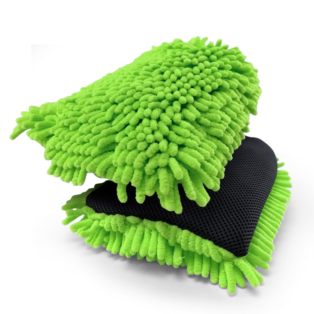 LUVA DE LAVAGEM VERDE PREMIUM COM TENTÁCULOS -26X22CM