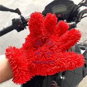 Alternative view of Luva De Microfibra Para Lavagem De Moto Carro 2 em 1 Razux