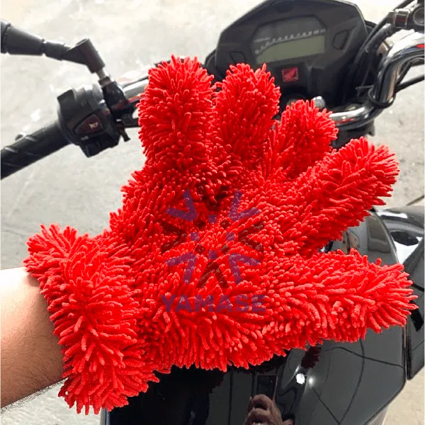 Luva De Microfibra Para Lavagem De Moto Carro 2 em 1 Razux - Imagem 2