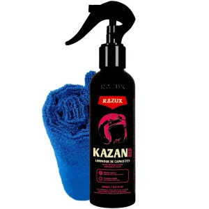 Kit Kazan Red Limpador de Capacete 240ml com Pano Microfibra Razux