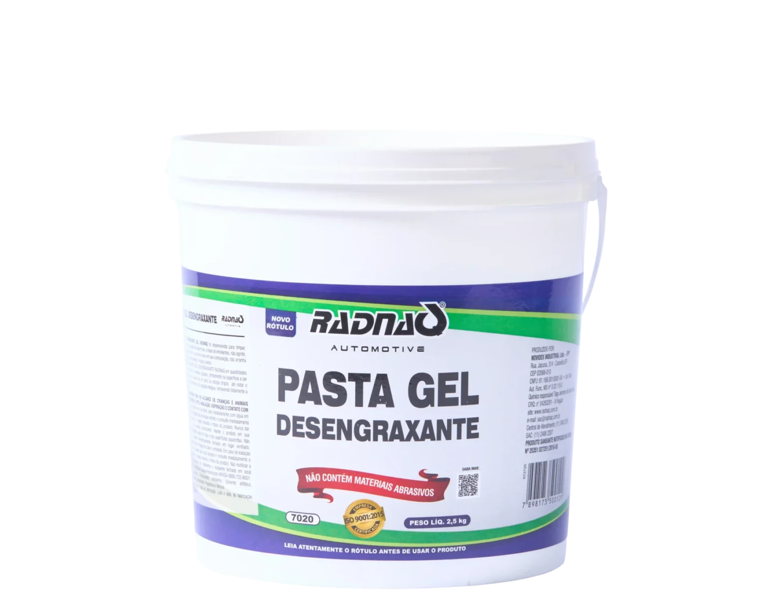 Pasta Gel Desengraxante – 2,5 KG