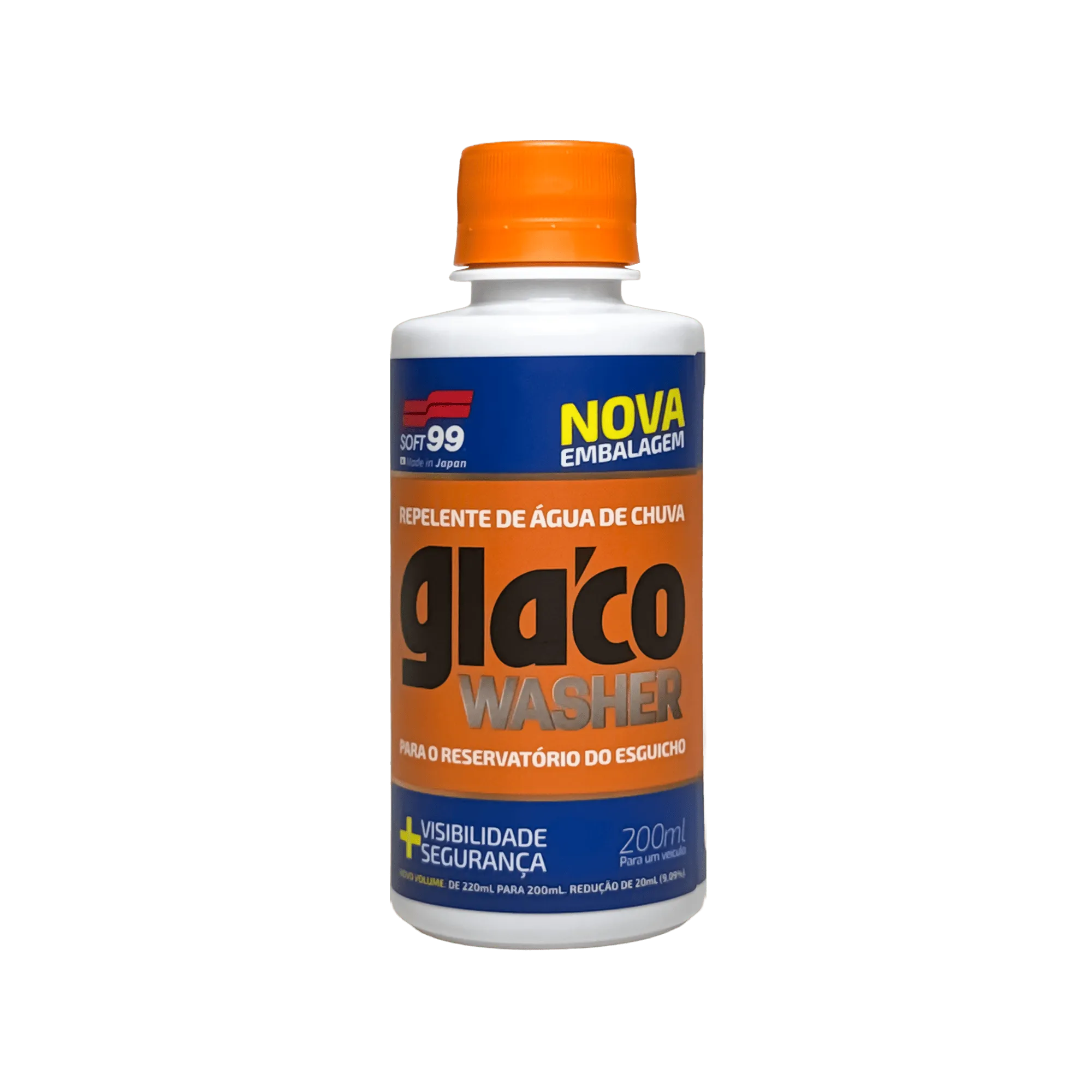 GLACO WASHER | ADITIVO DE RESERVATÓRIO | REPELENTE DE ÁGUA DE CHUVA 200ml