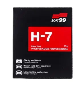 Glass Coat H7 Vitrificador De Pintura Profissional 27ml Soft