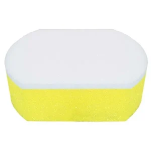 Esponja aplicadora amarela Soft99 Authentic Premium para enceramento automotivo