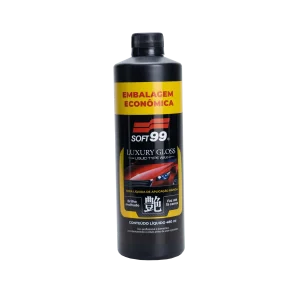 Refil da Cera Líquida Luxury Gloss Soft99 480ml para brilho automotivo