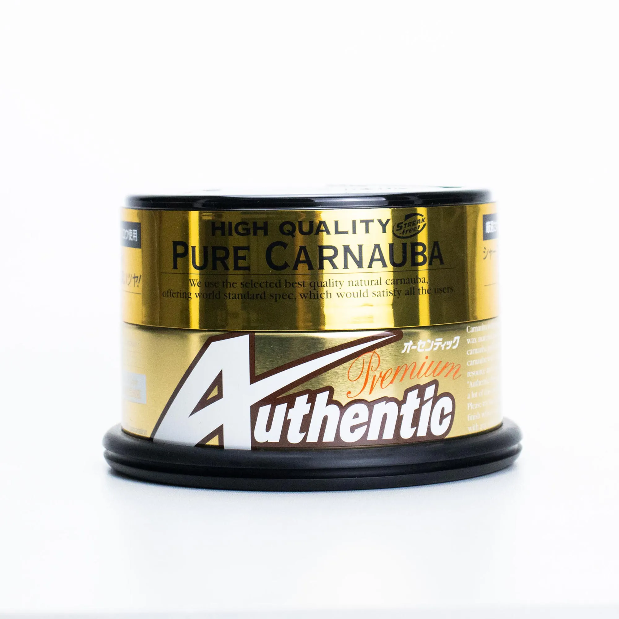 Lata da Cera de Carnaúba Authentic Premium Soft99 200g com aplicador