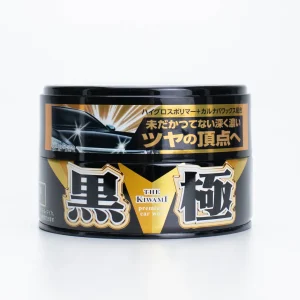 Lata de Cera Carnaúba e Sintética Extreme Gloss Black Soft99 para carros pretos