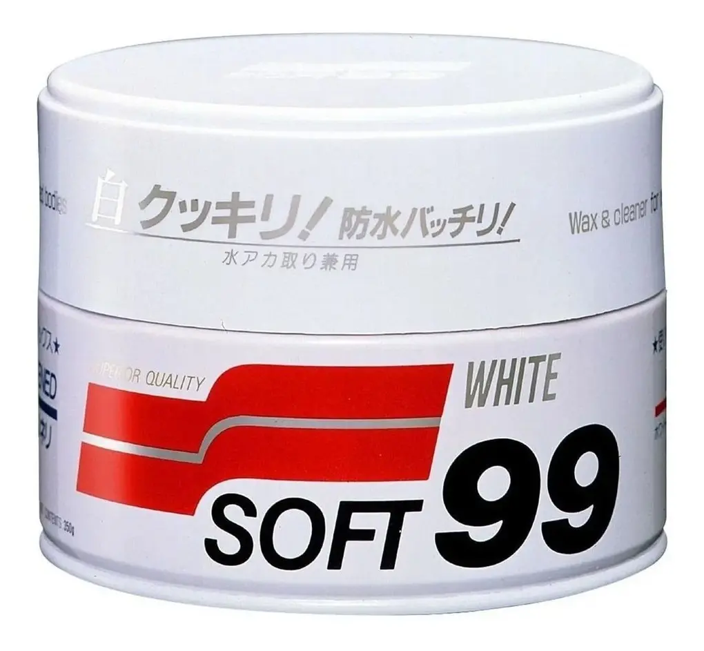 Cera White Cleaner Soft99 - Limpante para Carros Brancos - Imagem 2